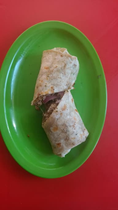 Burro de árabe con queso