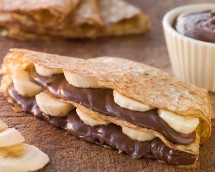 Crepa de Plátano con Nutella