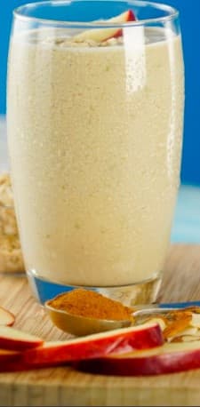 Licuado de manzana y avena.