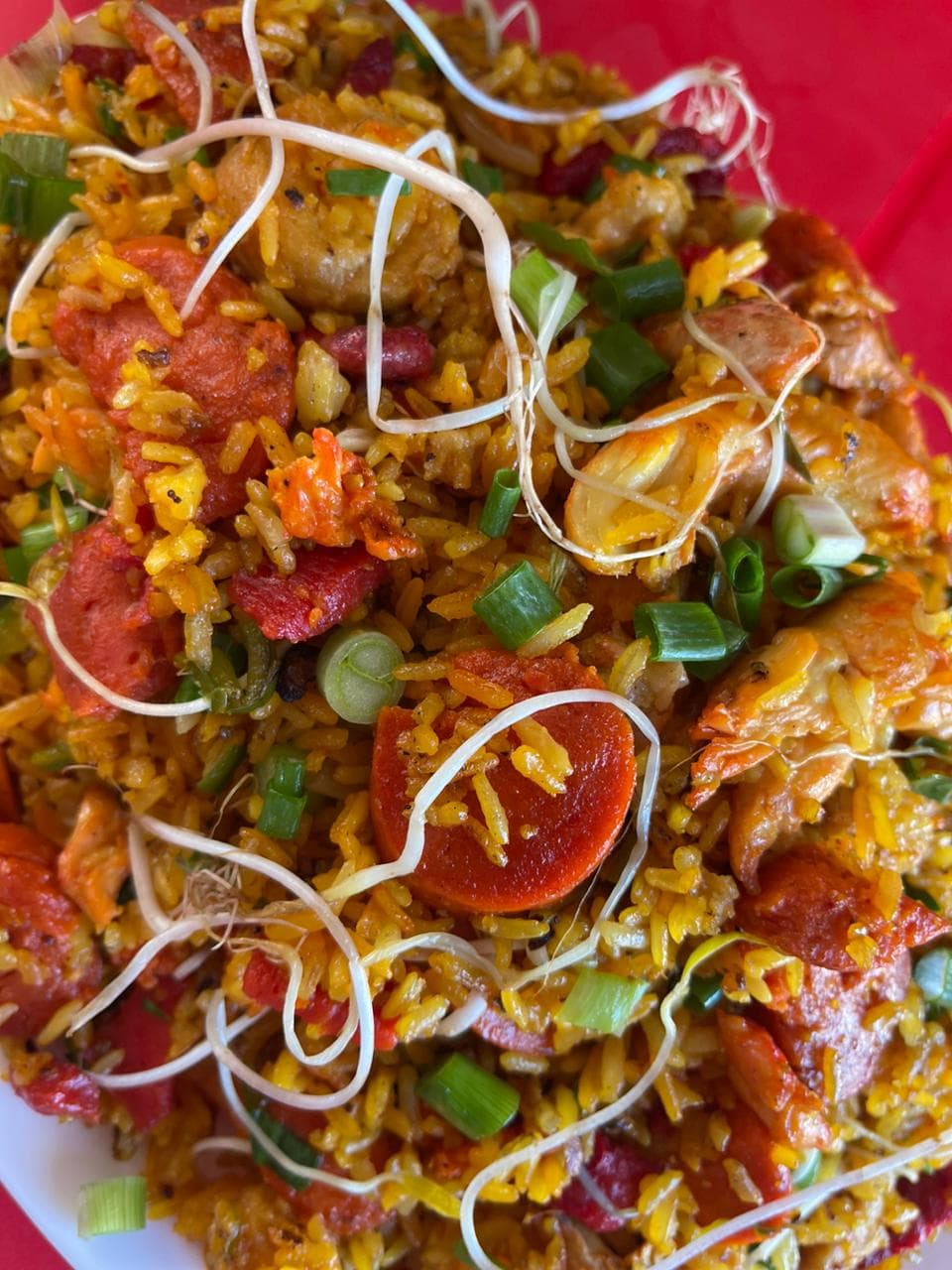 Arroz con Camarón y Pollo