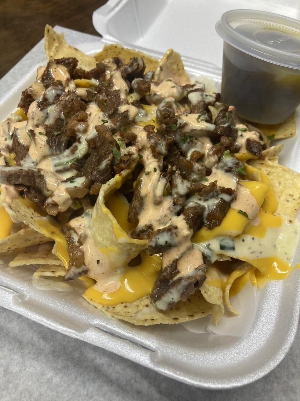 Nachos de res