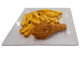 Muslo con Papas