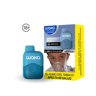 WAKA MINI ICY COCONUT WATER VAPORIZADOR 3% 1000 PUFF 1 UD