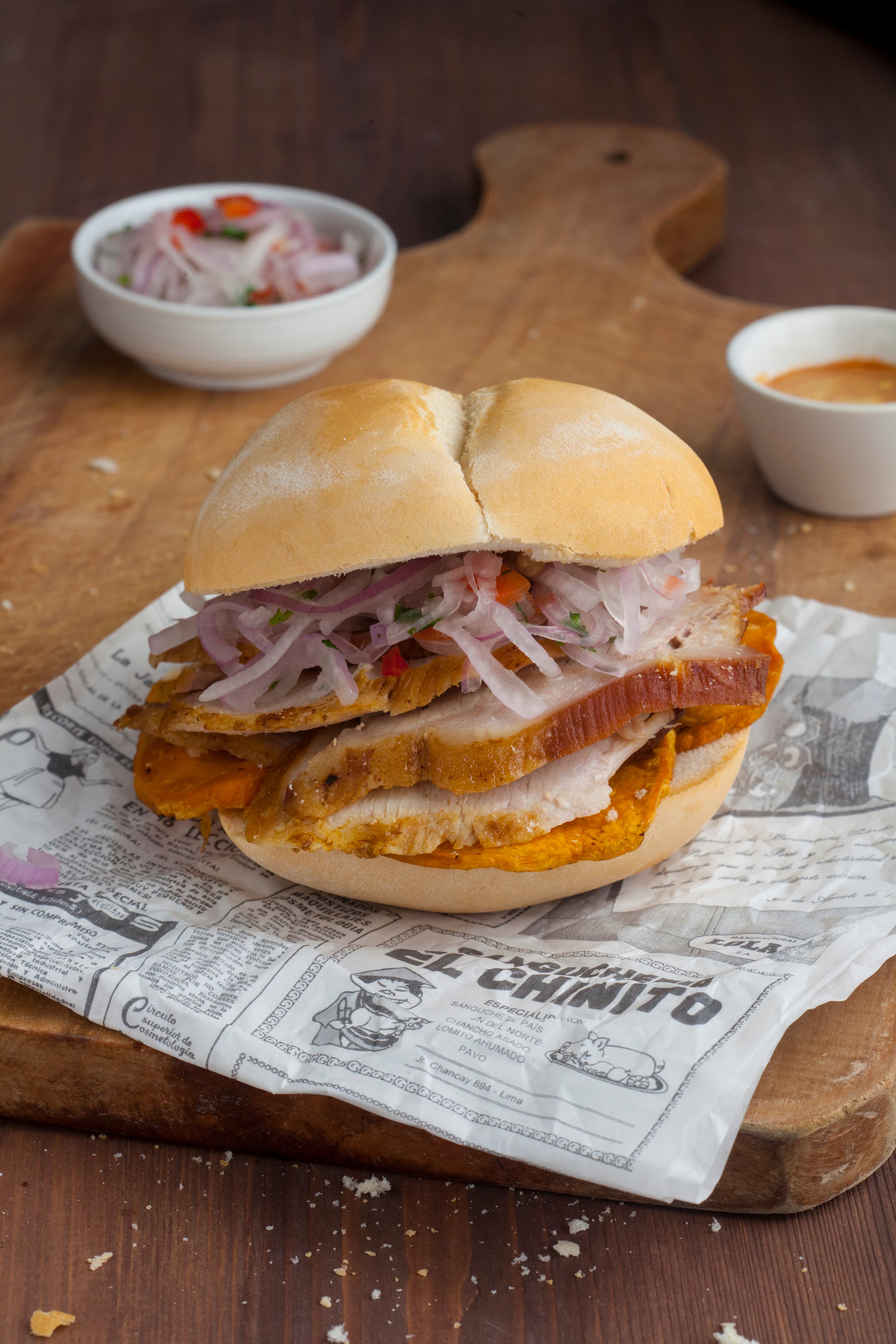 Sánguche de Chicharrón