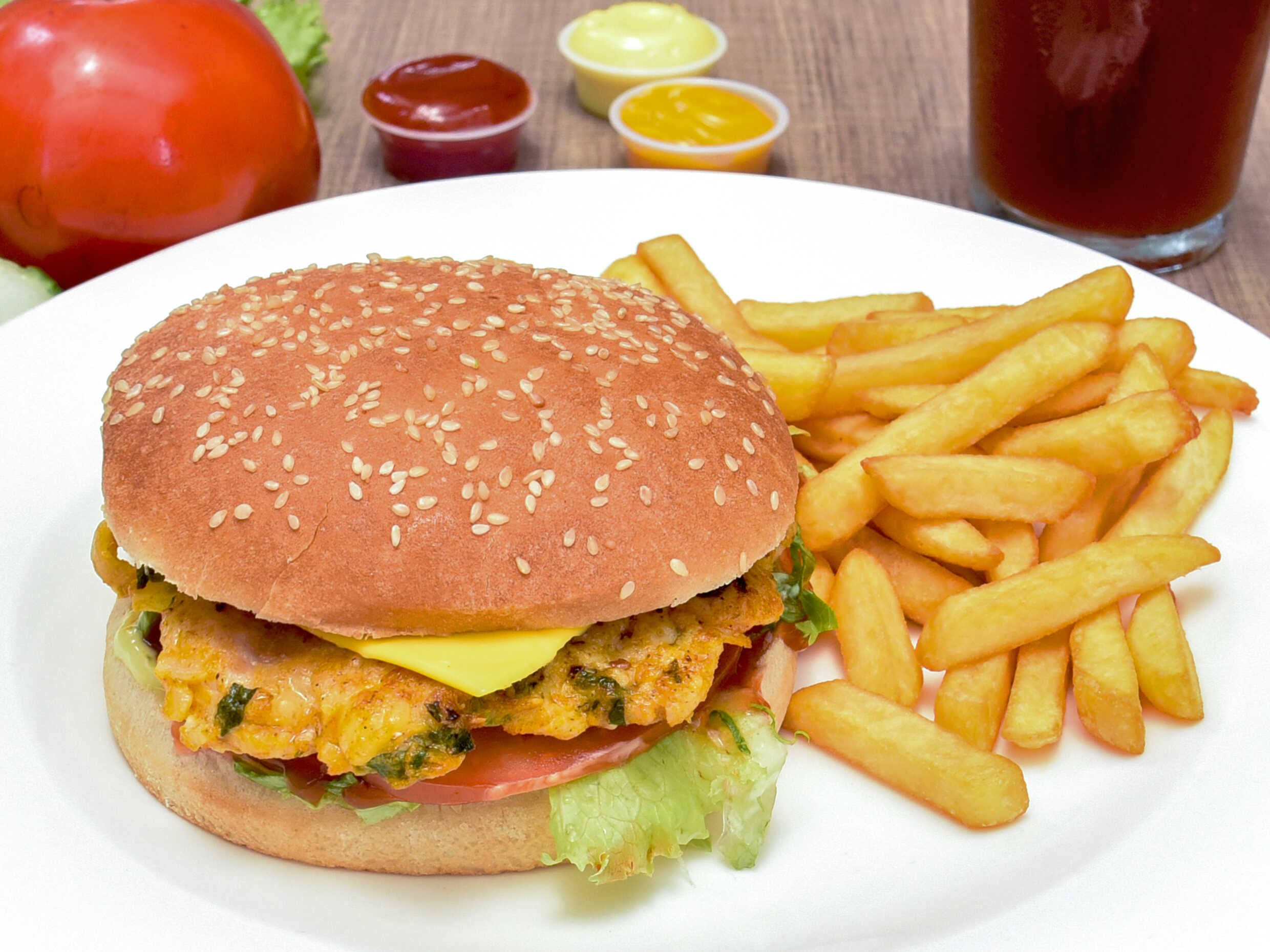 Combo Hamburguesa de Pollo 🍔🥤🍟