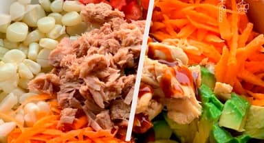 Poke bowls teriyaki
