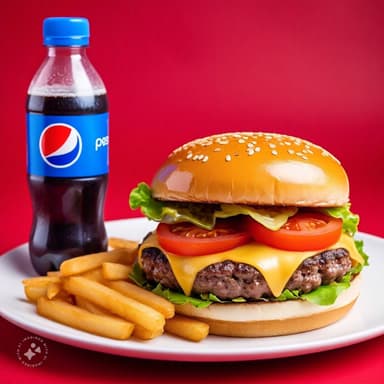 MICHIBURGER + SODA Y PAPAS