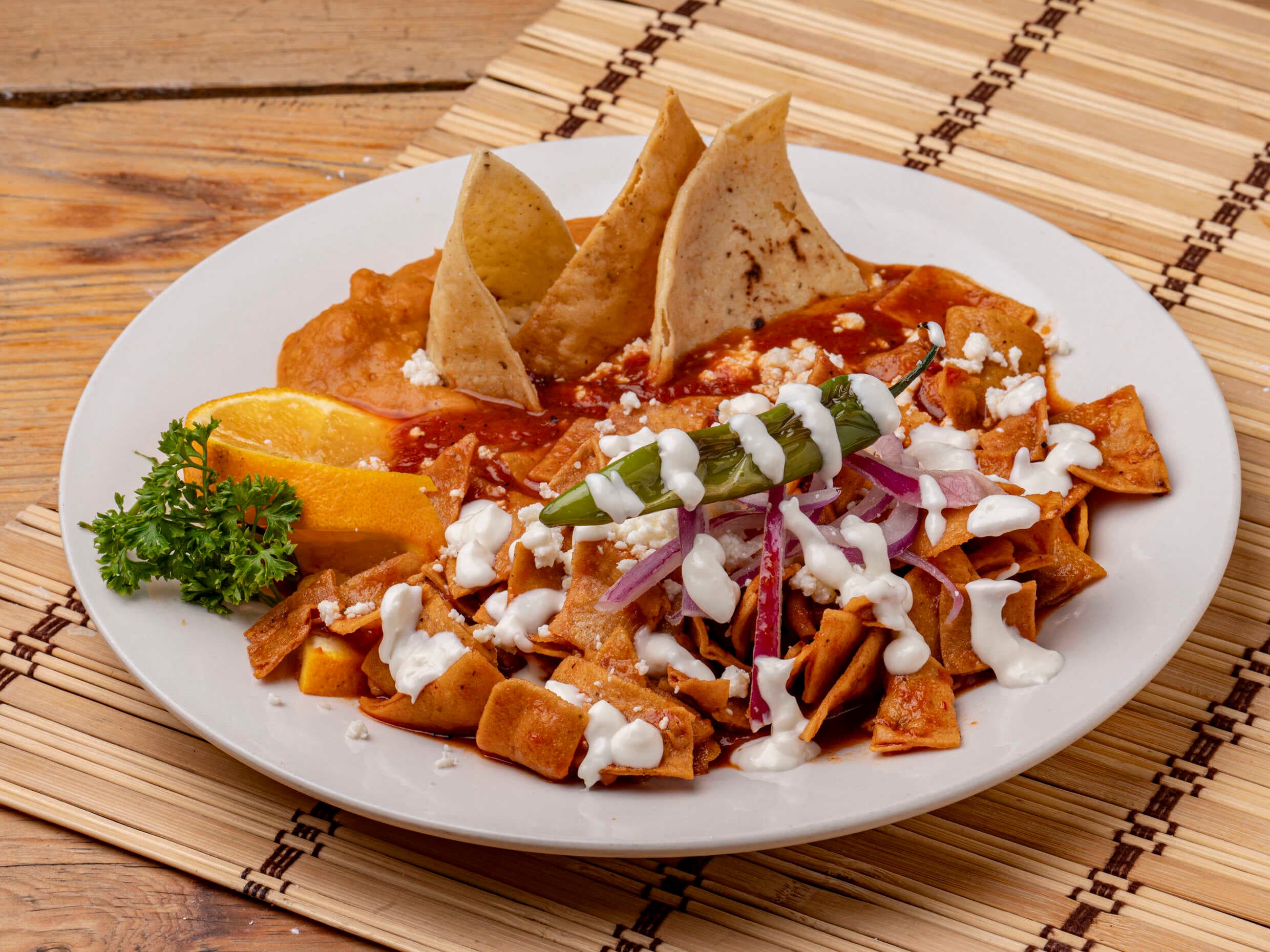 Chilaquiles Rojos Sencillos