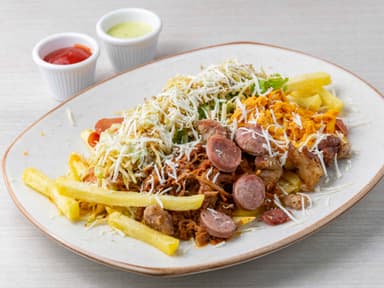 Salchipapa Criolla Especial para 2+gaseosa litro