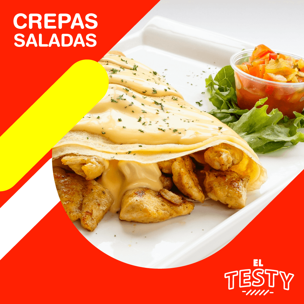 Crepa de Pollo con Ensalada de Chimichurri