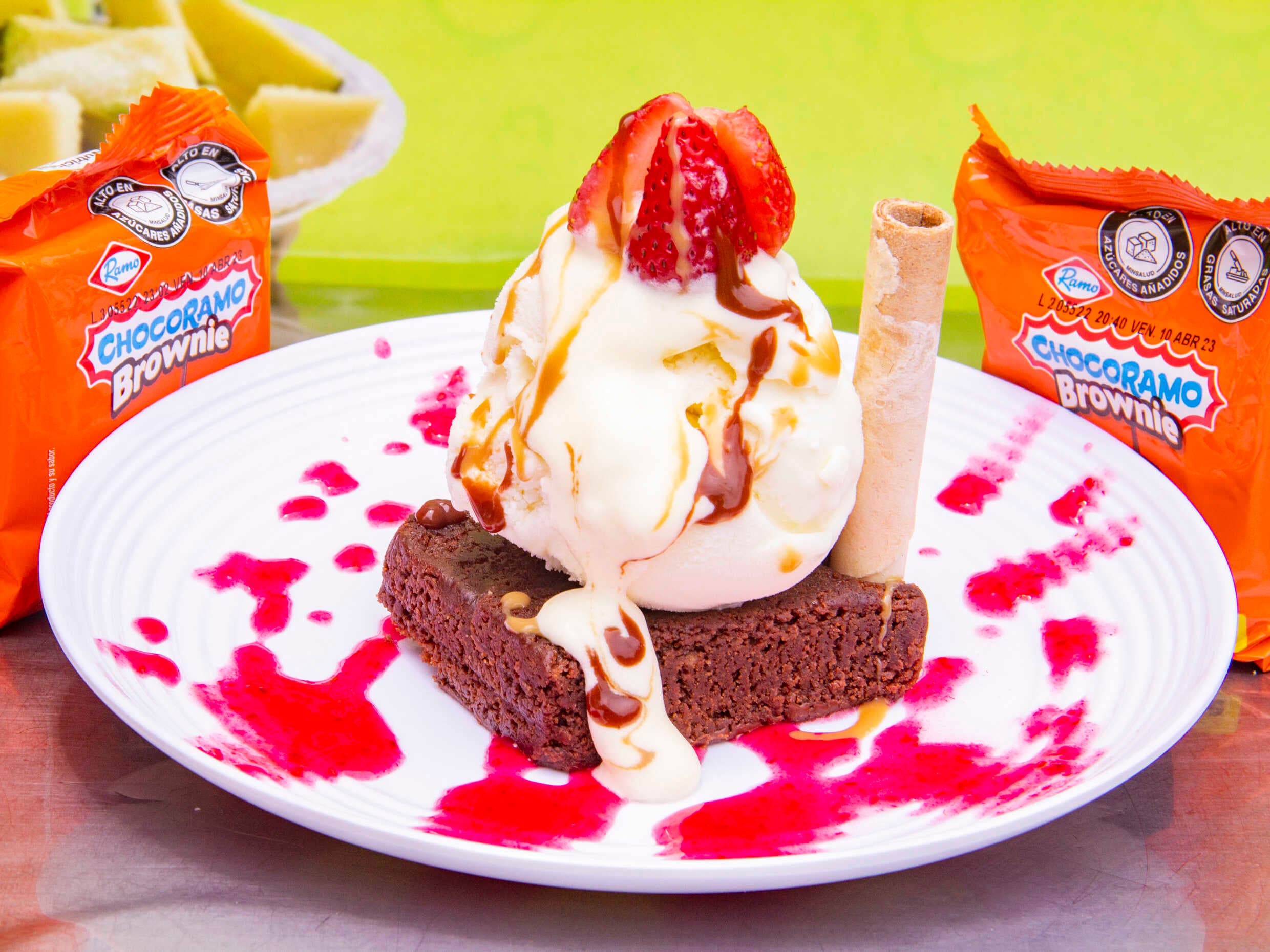 Brownie con Helado