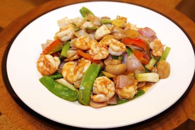 Langostinos con Verduras