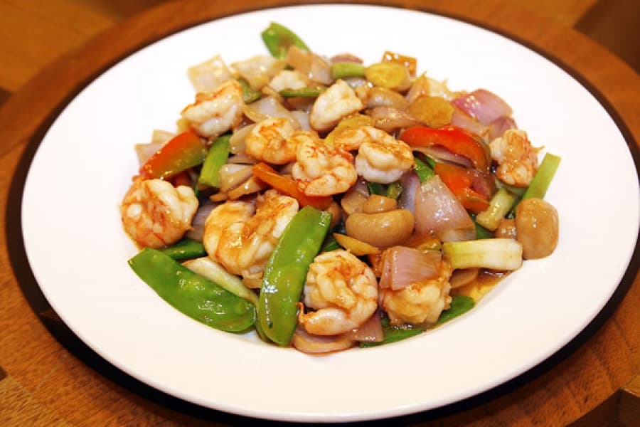 Langostinos con Verduras