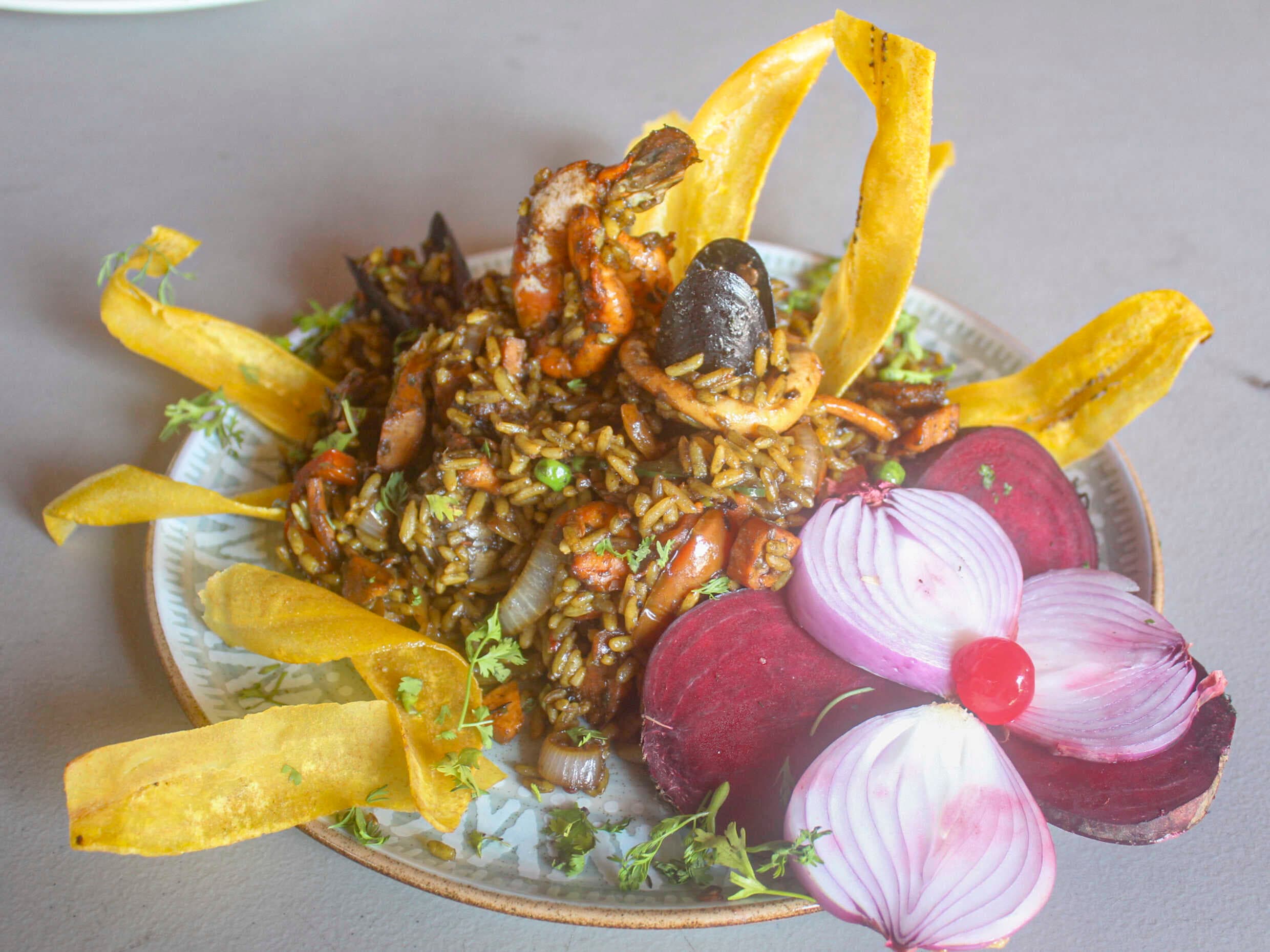 1/2 Arroz de Mariscos