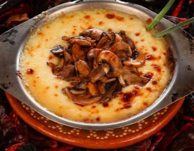 Queso con Champiñones