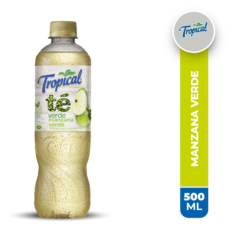Bebida Té Frío Tropical Verde Manzana Botella 500 ml