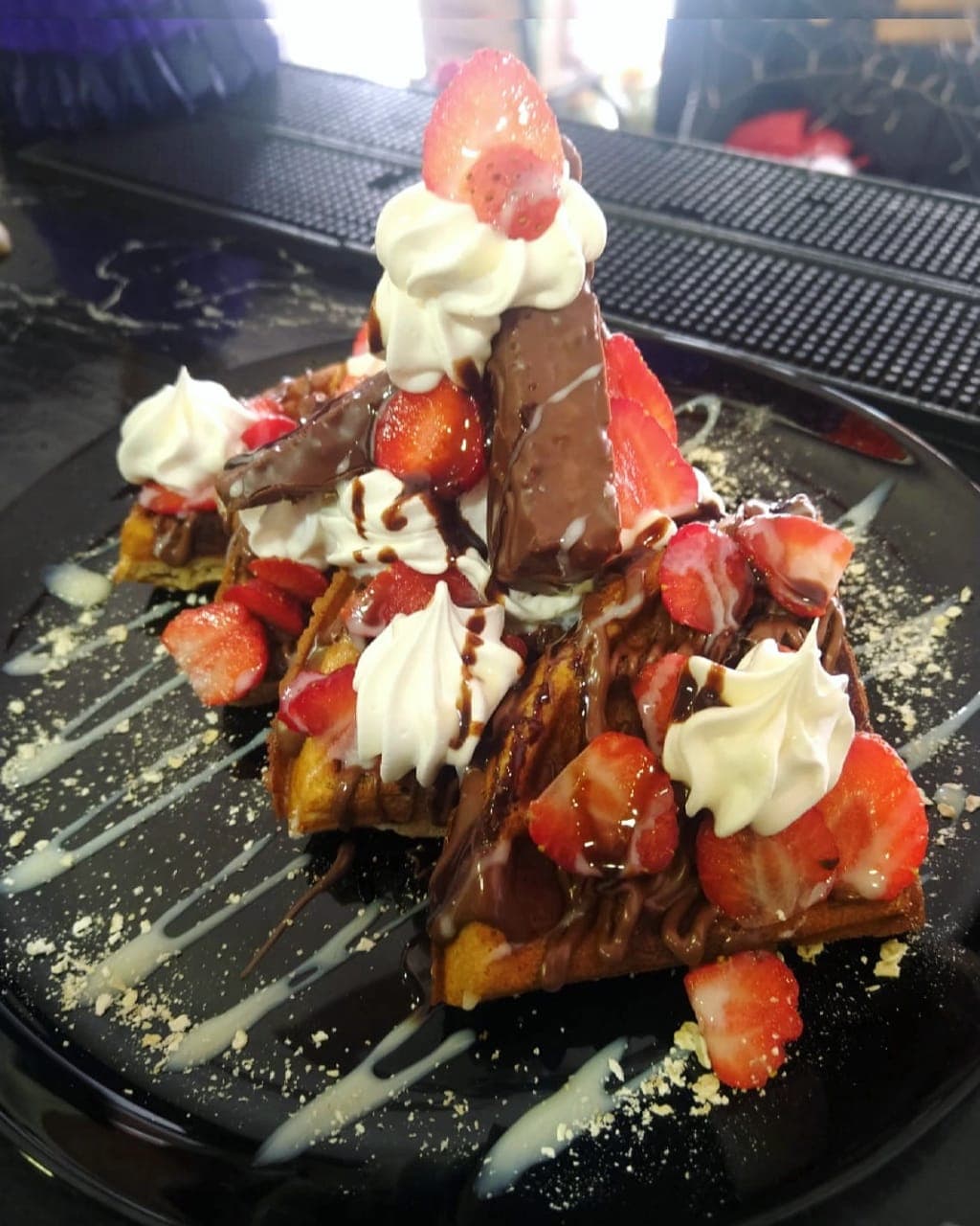 Waffle de Kinder Delice