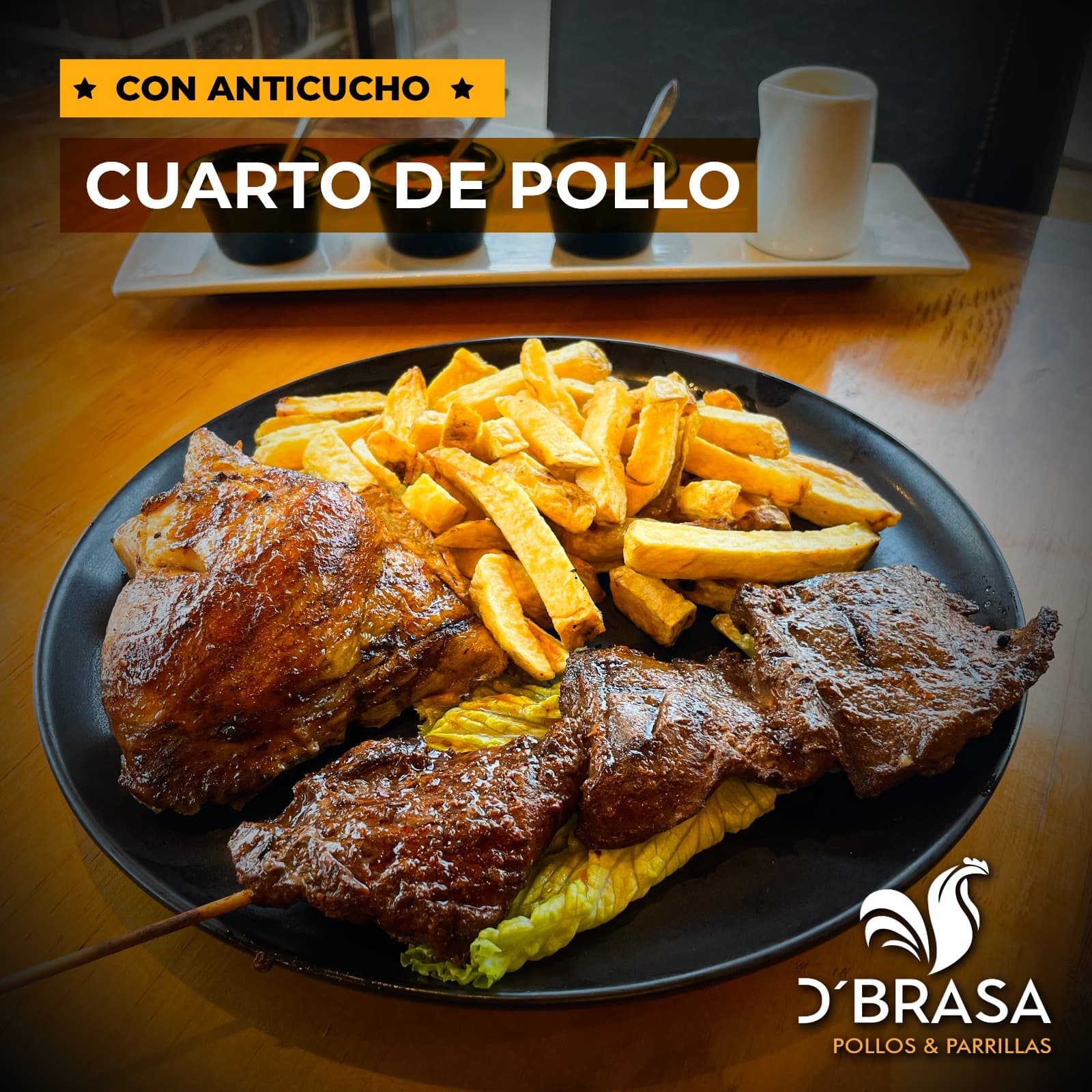 1/4 de Pollo Anticuchero