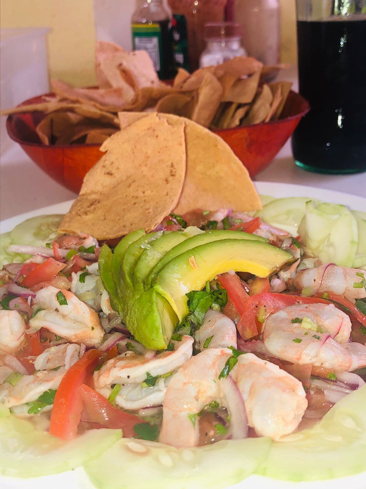 Tostada de Camarón