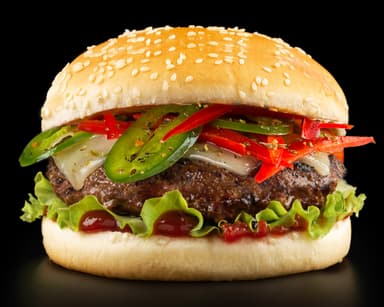 Planet Hollywood Bacon Pimiento Burger