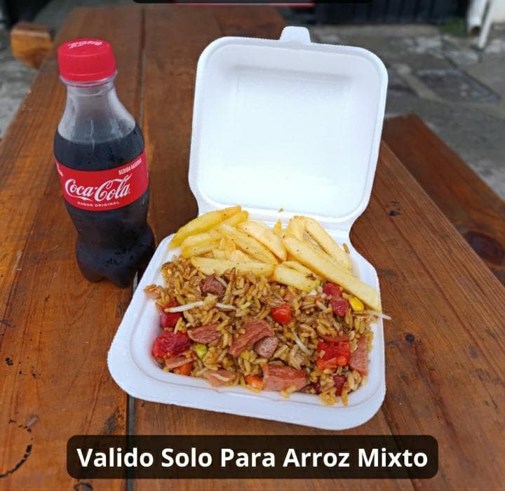 Combo Arroz Mixto + Papas + Cocacola 250ml