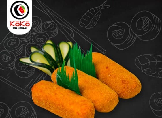 Kushiages de Plátano con Manchego