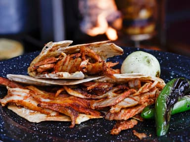 queso carne campechano