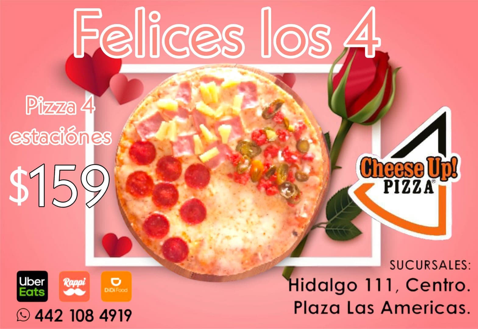 Felices Los 4: Pizza 4 Estaciones