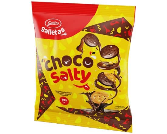 Galleta ChocoSalty Gallito 30g 6un