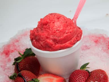 Helado de Fresa de Agua