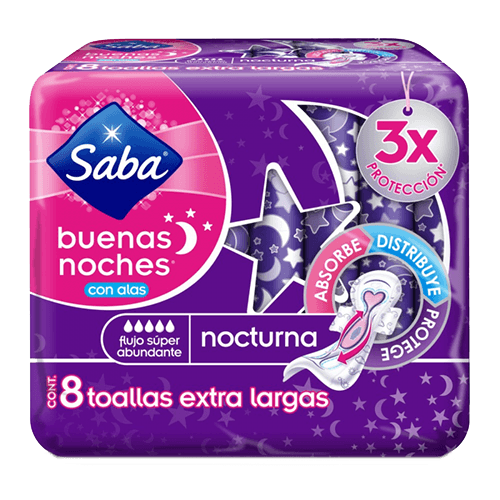 Toalla Buenas Noches Saba 8 unidades