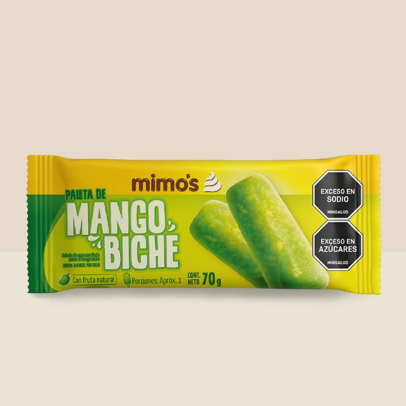 Paleta fruta Mango biche