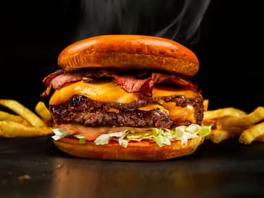 Bacon & Cheese Smash Burger