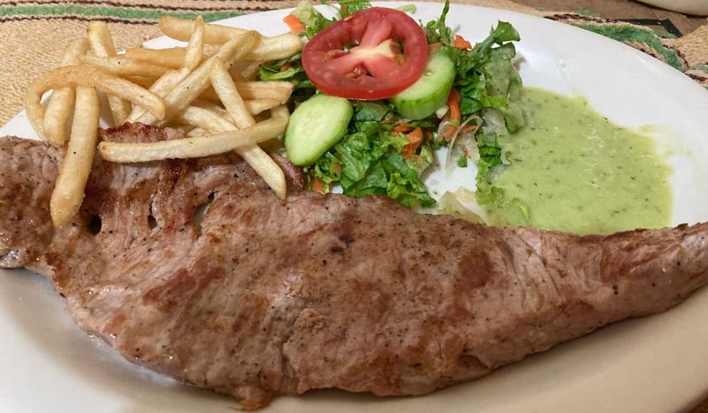 Arrachera con Guacamole Comida Completa