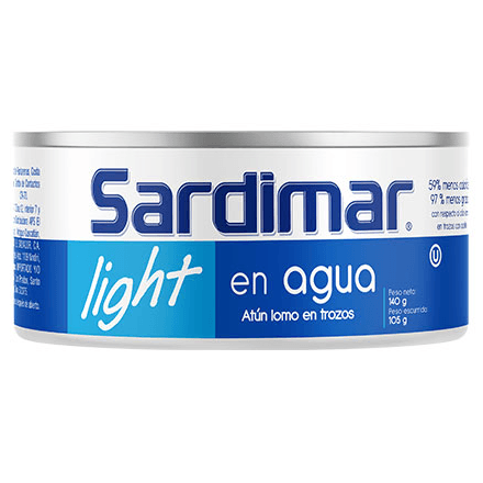 Sardimar Atún Light Trozos en Agua 140 g 9189