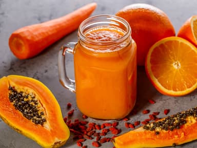 Licuado de Papaya Naranja
