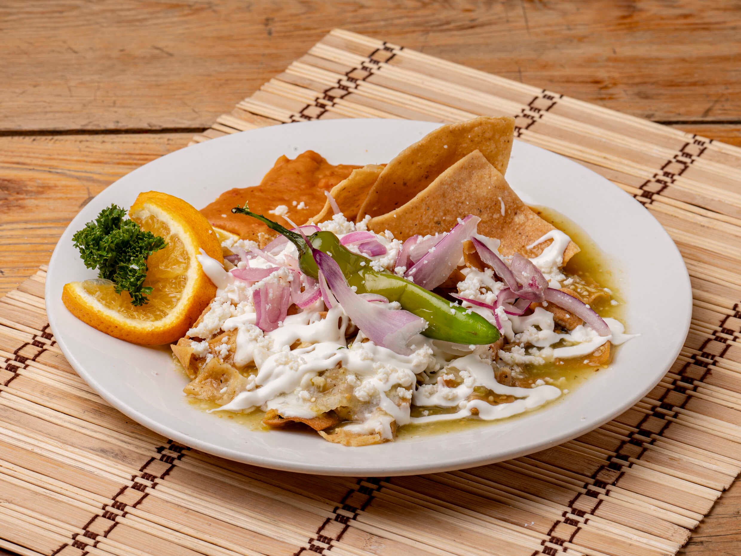 Chilaquiles Cilantro Sencillos