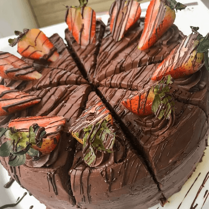 Porción Torta Choco Fresa