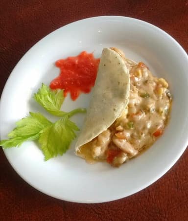 Taco con Queso de Pulpo