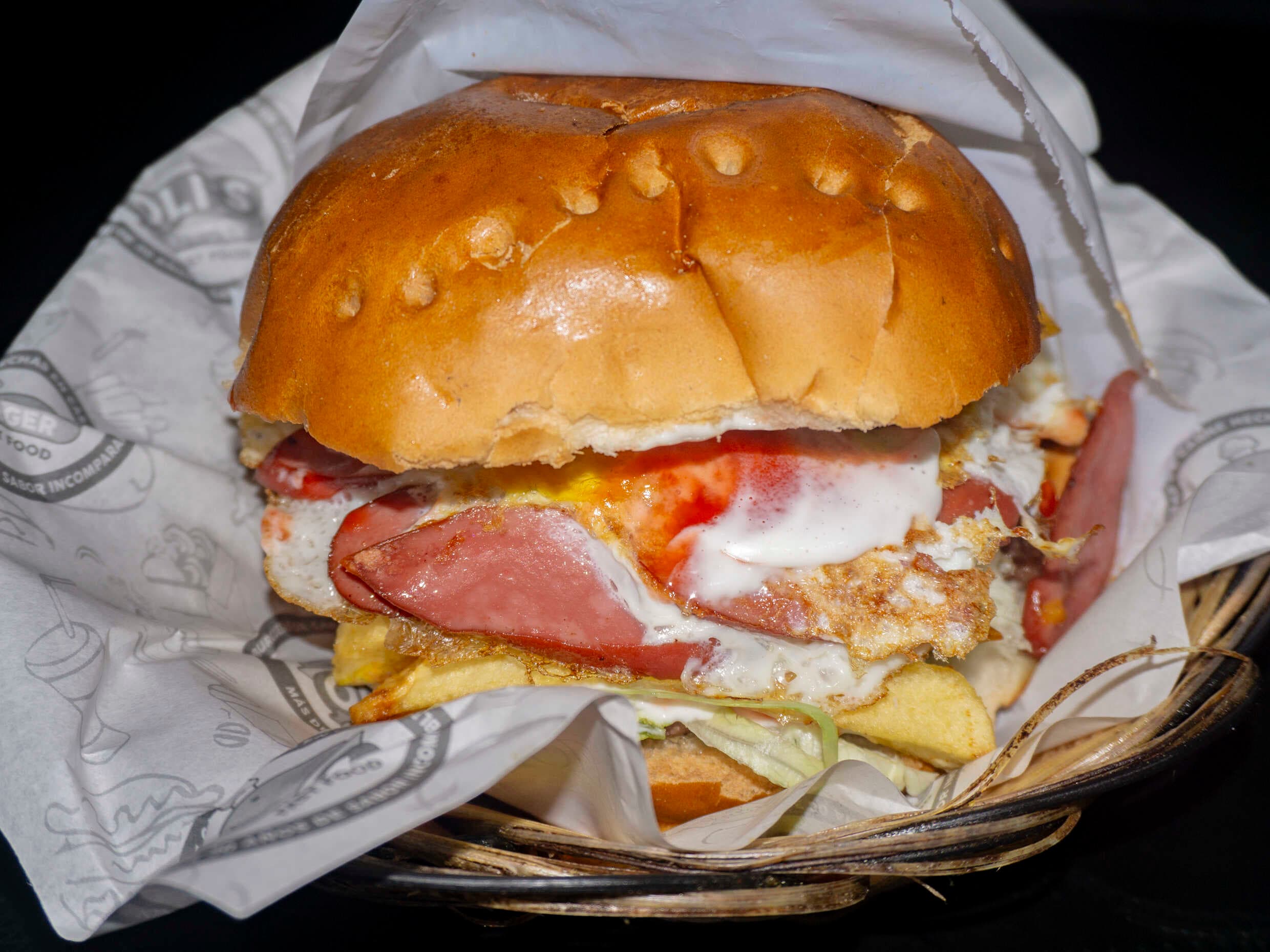 Hamburguesa de Carne, Jamón y Huevo
