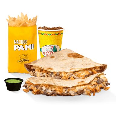 Combo- Individual quesadilla pollo champiñones
