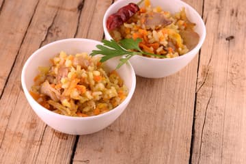 Arroz Yakimeshi con Ajo