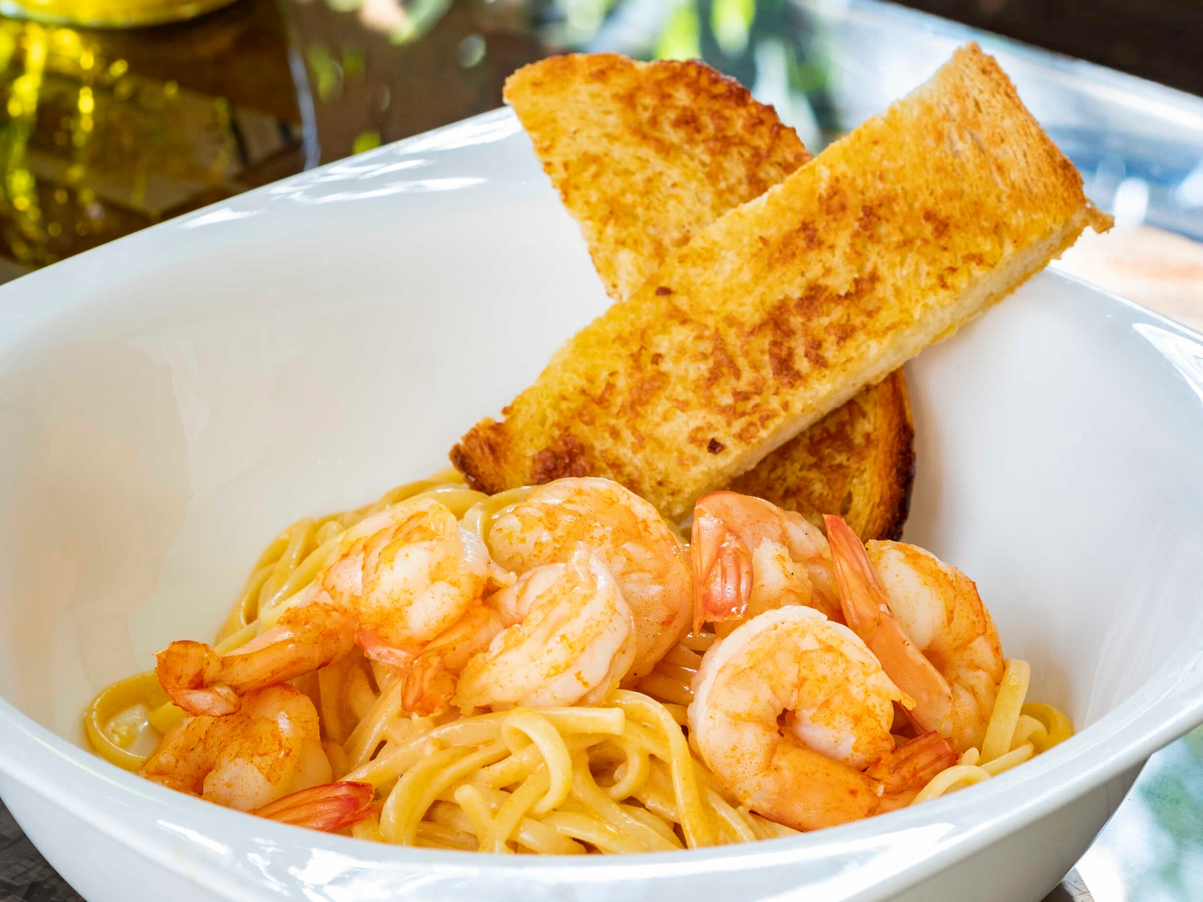 Pasta con Camarones
