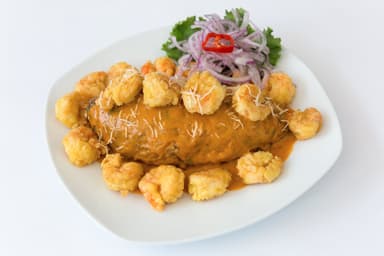 Tacu Tacu de Langostinos
