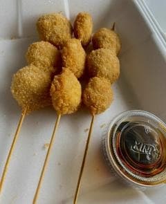 Kushiage de Camaron con Philadelphia 3 Piezas