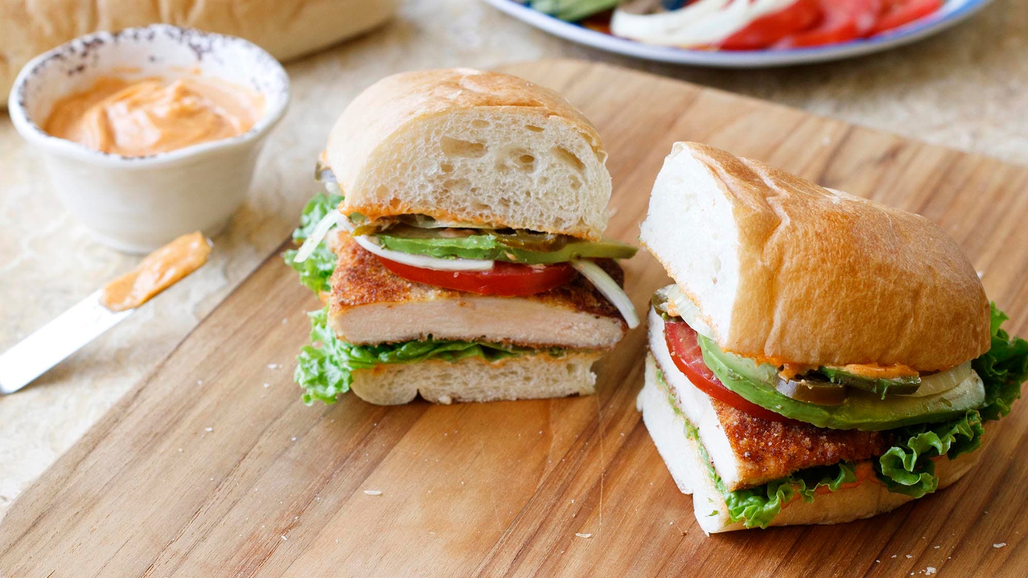 Lonche de Milanesa de Pollo