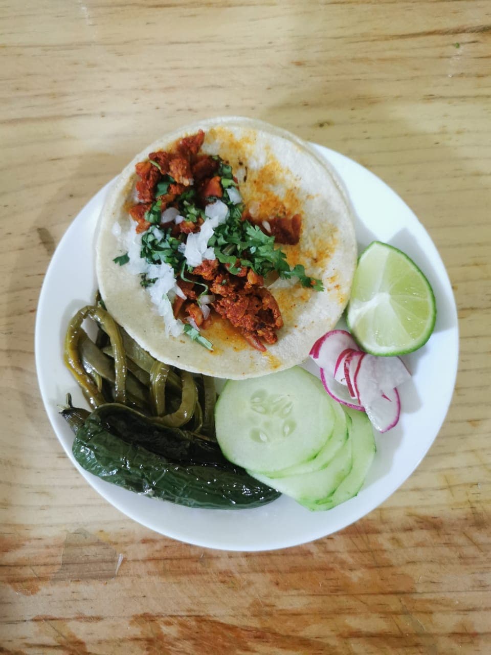 Taco de cecina enchilada
