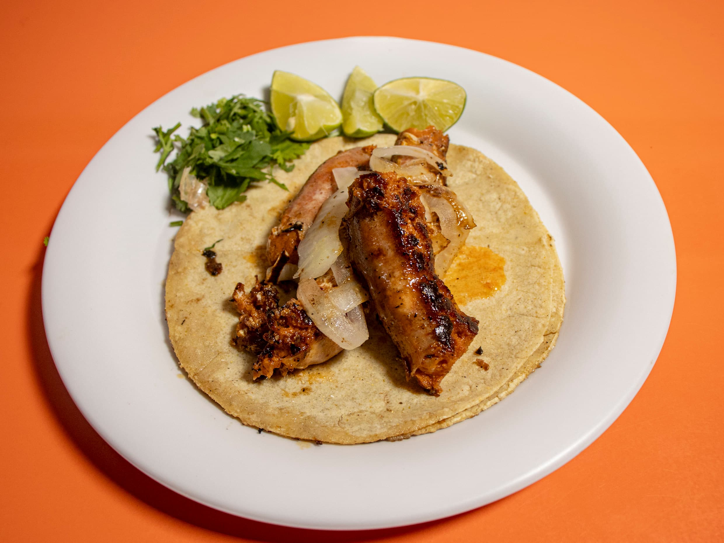 Taco de Chistorra en Tortilla Grande