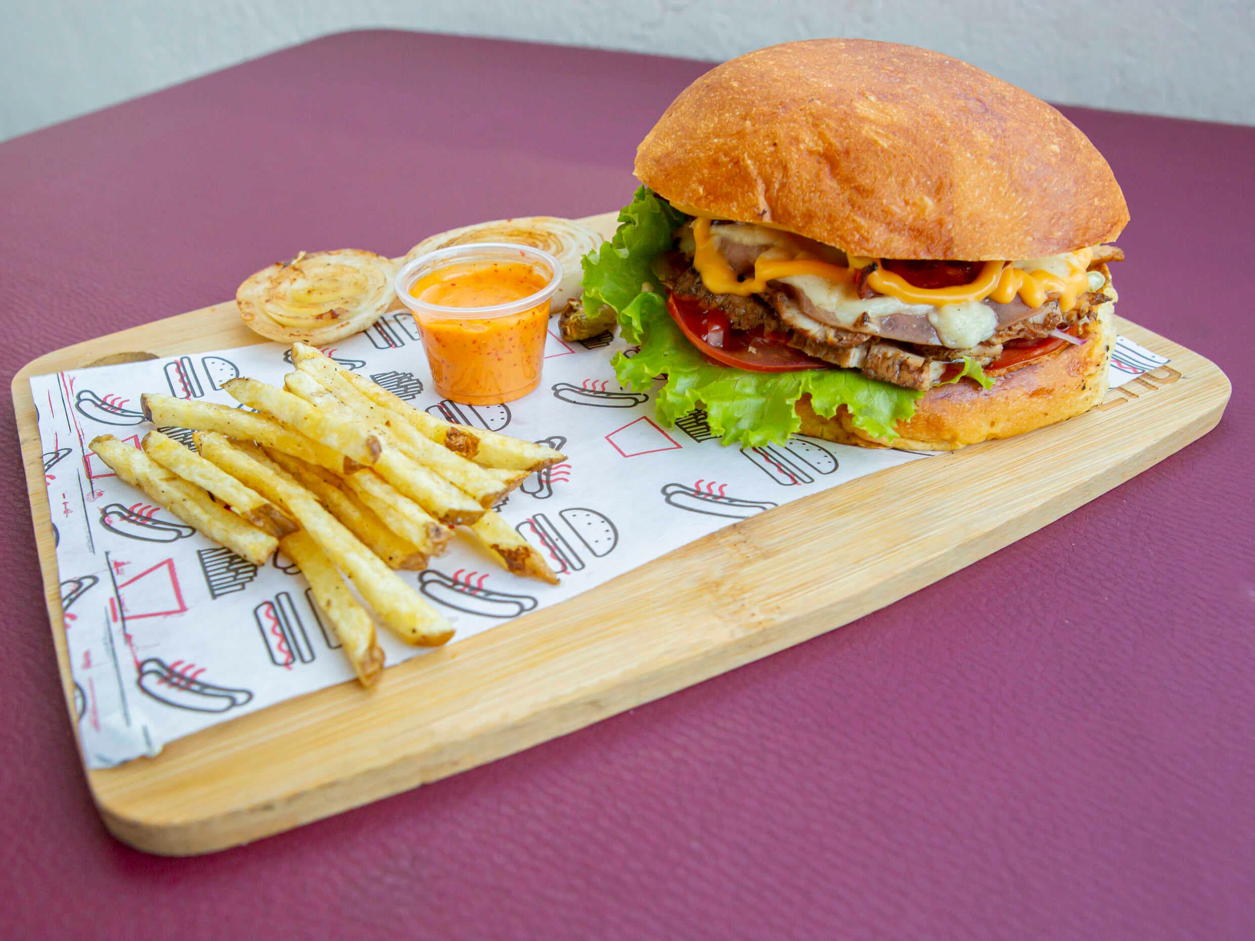 Hamburguesa de Arrachera