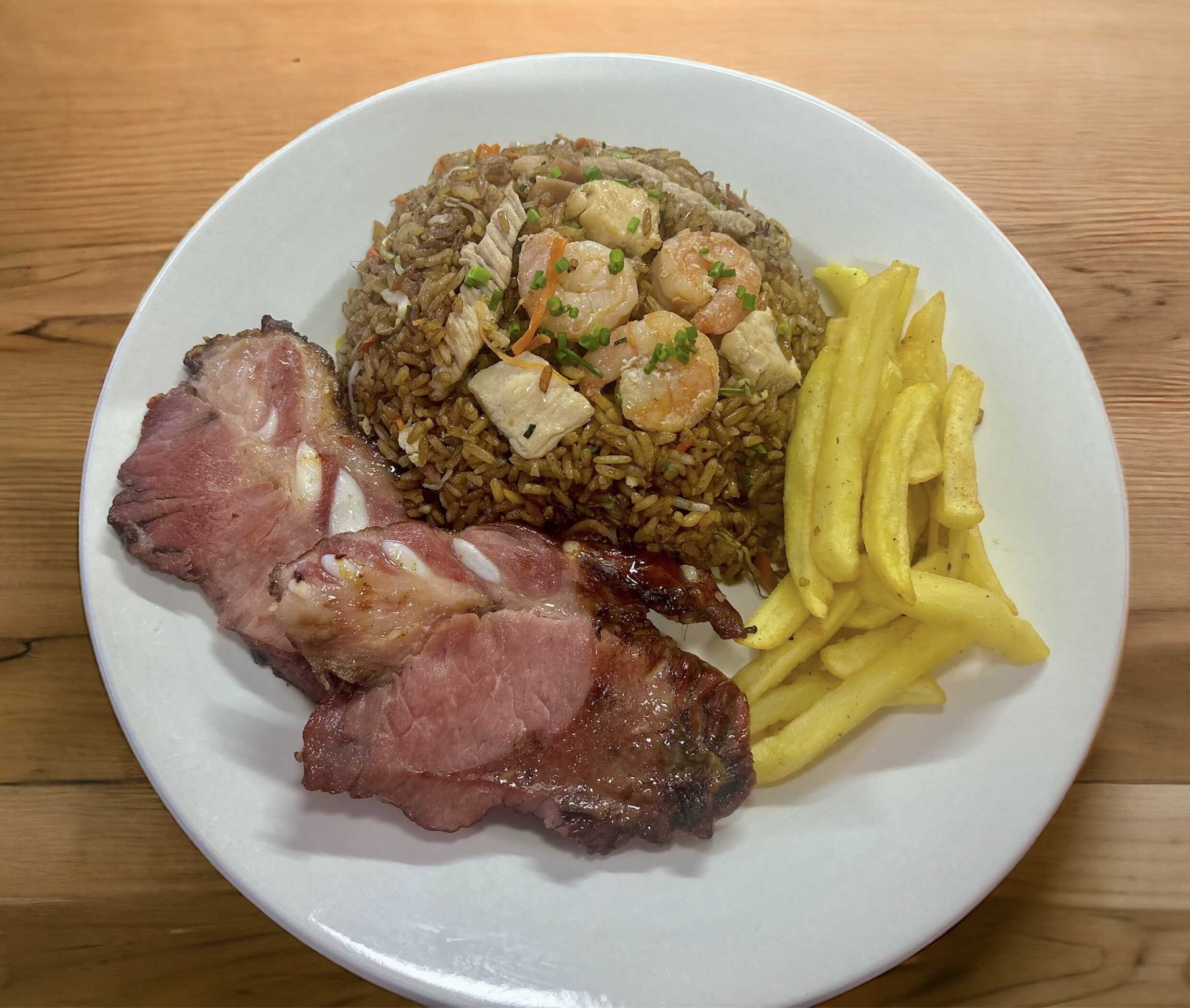 Arroz Chino Personal + Costilla Ahumada